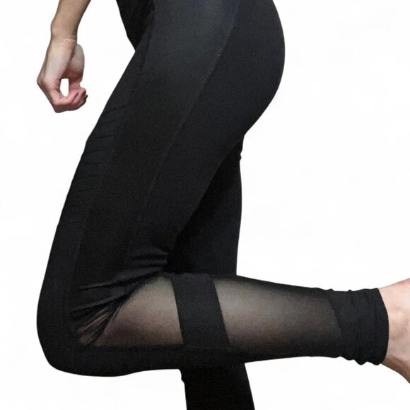 Athleta Mesh Athleisure Streetwear Leggings - Picture 2 of 2